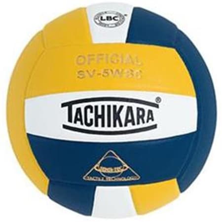 Tachikara Tachikara SV5WSC.GWN Sensi-Tec Composite High Performance Volleyball - Gold-White-Navy SV5WSC.GWN